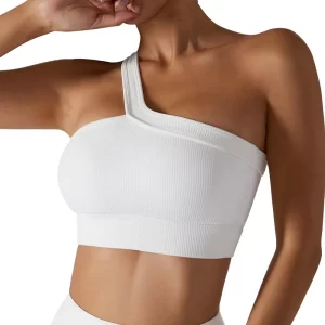 One Shoulder Sports Bra for Yoga Gym Fitness