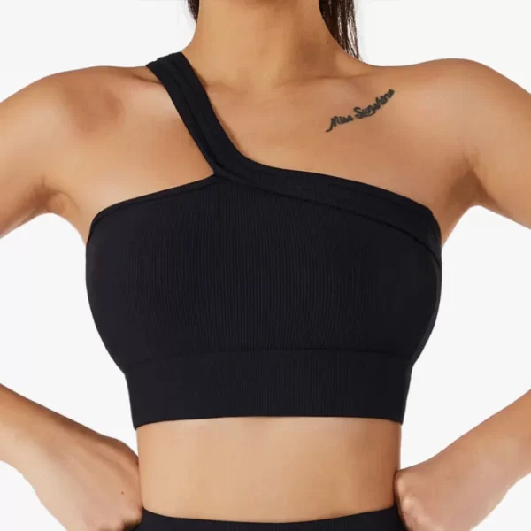 Reggiseno a spalla sportiva per la palestra di yoga fitness