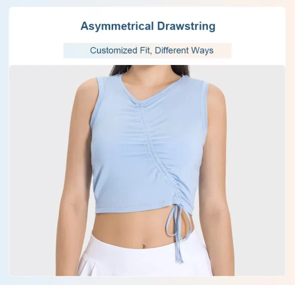 قمم اليوغا بالجملة للنساء قمصان تجريب الصالة الرياضية Sleveless