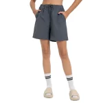 Wholesale Women Drawstring Pockets Summer Cool Waterproof Sports Casual Running Gym Short (19)