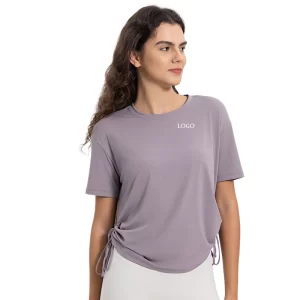 Wokrout Shirts Dames Yoga Gym Fitness Top met korte mouwen