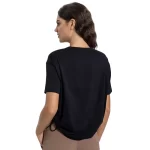 Wholesale Women Short Sleeve Workout Tops Drawstring Customized Fit Sports Gym T-shirt (22)