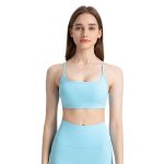 여성 부티 소프트 크리 스 크로스 요가 스포츠 브라 (3)