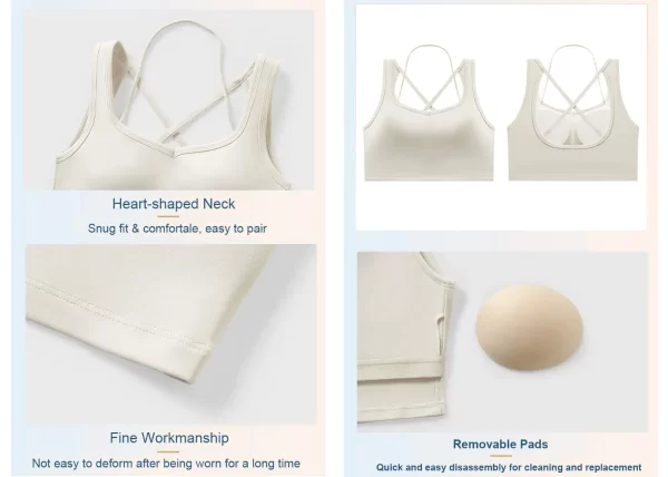 Sutiã esportivo acolchoado halter por atacado para mulheres