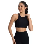 Women High Neck Racerback Ribbed Sports Bra Gym Wear Wholesale (12)