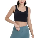 Women High Support Cross Back Paded Sports Bra (1)