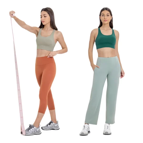 Reggiseno Sportivo Donna Schiena Incrociata - Top Yoga Longline Con Imbottitura Rimovibile, Canotta Allenamento, Bianco Taglia L