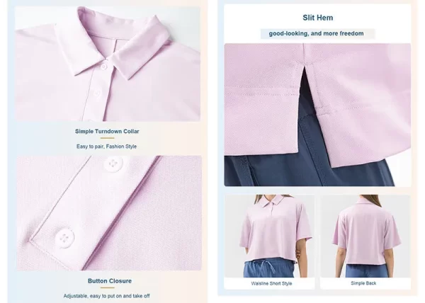 Engros polo shirts til golf tennis