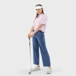 Women’s 3 Buttons Casual Work Tennis Shirts Quick Dry Short Sleeve Collared Golf Polo Shirt (7)