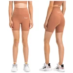 Women′s High Waisted 6′′ Workout Compression Yoga Sports Shorts (10)