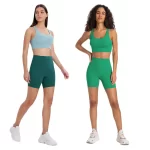 Women′s High Waisted 6′′ Workout Compression Yoga Sports Shorts (13)