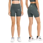 Women′s High Waisted 6′′ Workout Compression Yoga Sports Shorts (9)