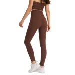 Groothandel op maat gemaakte logo dames yogalegging met hoge taille en verborgen zakken (32)