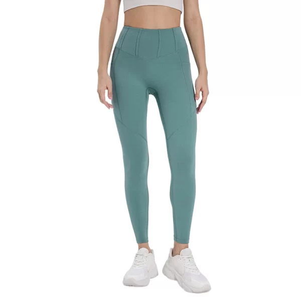 Großhandel für Yoga-Leggings mit Seitentaschen für Damen, Workout, Fitnessstudio, Sport-Strumpfhosen