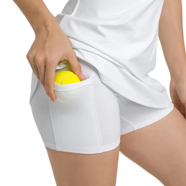 Wholesale Girl's Tennis Dress with Built-in Bra Shorts with Pockets