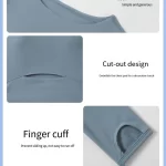 Long sleeve yoga tops with thumbel hole for women (23)