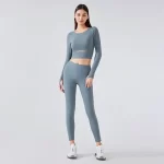 Long sleeve yoga tops with thumbel hole for women (7)