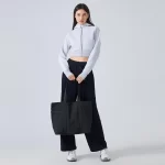 Borse tote in nylon impermeabili leggere da donna per spostamenti in palestra, allenamento yoga, viaggi (8)