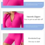 Wholesale Women Short Sleeve Workout Bodysuit (15)