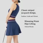 Tennis Sports Bra Skirts Sets for Women (9)