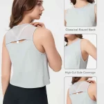 Wholesale Women’s Slevessless Cropped Workout Tops (8)