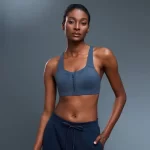 Front Zip Adjustable Straps High Intensity Sports Bras for Women (5)