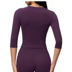 Women’s Compression Quick-dry Half Sleeve Yoga Tops Wholesale11