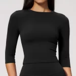Women’s Compression Quick-dry Half Sleeve Yoga Tops Wholesale14