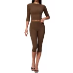Women’s Compression Quick-dry Half Sleeve Yoga Tops Wholesale23