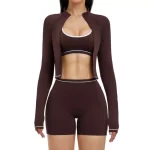 wholesale custom logo activwear gym yoga set outfit1